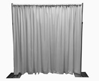 Adjustable Height Backdrop Kit- 7 to 12ft High x 7 to 12ft Wide (Silver)