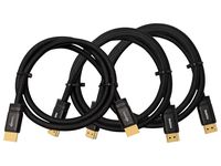8K HDMI Cable - High Speed Ultra HD Arc 48GBPS HDMI Male to Male 2.1 Cables Cords with Ethernet - Great for Xbox One, Xbox 360, Apple TV, Nintendo Switch, PS4, MacBook Air, MacBook Pro (3 Ft / 3 pack)