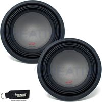 Alpine Two R-W12D4 R-Series 12-Inch Dual 4 Ohm Subwoofers bundle