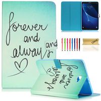 Galaxy Tab A 10.1 Case, Dteck(TM) Cartoon Cute Folio Flip Stand PU Leather Case with Auto Wake/Sleep Function Smart Cover for Samsung Galaxy Tab A 10.1 inch Tablet SM-T580/585 (Forever Love)