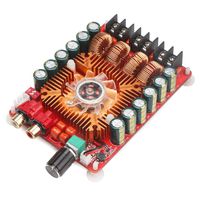WINGONEER TDA7498E 2x160W Dual Channel Audio Amplifier Board, Support BTL Mode 1X220W Single Channel, DC 24V Digital Stereo Power Amp Module for Car Vehicle Computer Speaker DIY