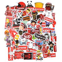MooFun 50Pcs Waterproof Vinyl Stickers for Laptops Scooter Bicycle Supreme Car Decals Party Supplies Decor