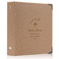 Ablus 100 Pockets Mini Photo Album for Fujifilm Instax Mini 7s 8 8+ 9 25 26 50s 70 90 Instant Camera & Name Card（Khaki）