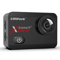 Campark X30 Native 4K 60fps Action Camera 20MP with EIS Anti Shake Touch Screen WiFi Waterproof Camera 40m with 2 1350mAh Batteries, 1 Charger and Mounting Accessories