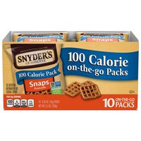 Snyder's of Hanover Pretzels, Snaps, 100 Calorie Packs, 10 Count Box