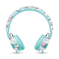 LilGadgets Untangled PRO Kids Premium Wireless Bluetooth Headphones with SharePort (Children) - Rainbow Cat