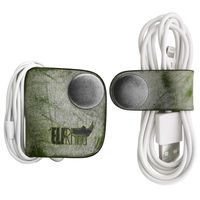 ELFRhino Genuine Leather Headphone Earphone Organizer Cord Organizer Wrap Winder Cord Manager Cable Winder(Set of 2, Light Green)