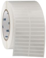 Brady THT-40-423-10 1.375" Width x 0.25" Height, B-423 Permanent Polyester, Gloss Finish White Thermal Transfer Printable Label (10000 per Roll)