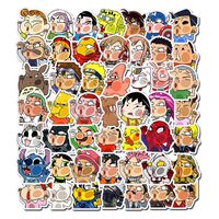 Ratgoo Random Funny Boy Graffiti Sticker Pack,50 Pcs Non-repetitive Appliques,Difficult to Fade,Long Lifetime,Ideal Decals For Your Water Bottle,iPhone,Laptop,Bike,Guitar and More.Show Your own Style!