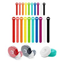 Wrap-It Self-Gripping Storage Straps - Reusable Hook and Loop Cord Organizer Cable Ties for Cable Management and Organization (Assorted 24 Pack, Assorted)