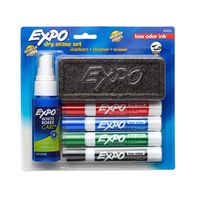 EXPO Dry Erase Marker Starter Set, Chisel Tip, Assorted Colors, 6 Piece