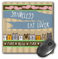 3dRose LLC 8 x 8 x 0.25 Inches Mouse Pad, Bunch of Cute Pets Animals' Original Folk Art Painting (mp_33996_1)