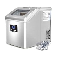 Euhomy Ice Maker Machine Countertop, 40Lbs/24H Portable Compact Ice Cube Maker with Ice Scoop And Basket Perfect For Your Home.