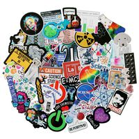 NineGirl Student Science Laboratory Stickers Physics Chemistry Biology Experiment Science Stickers Pack 50 Pcs Suitcase Stickers Vinyl Decals for Car Bumper Helmet Luggage Laptop Water Bottle