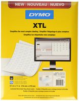 DYMO Laminated Wire/Cable Wrap Sheet Labels for DYMO XTL Label Makers, Black on White, 2", 1 Roll (1908558)