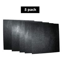 5 Pack 12x12x.062 ABS Plastic Sheets, Moldable Plastic Sheets, Great for DIY Projects, High Tensile and Impact Strength Plastic, Made in USA