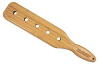 BamPaddle Bamboo Spanking Paddle - 14" Spanking Paddle with Airflow Holes, Light Weight and Super Durable with Beautiful Smooth Finish