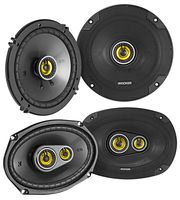 Pair KICKER 46CSC6934 6x9 900 Watt+Pair 46CSC654 6.5" Car Audio Speakers