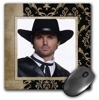 3dRose LLC 8 x 8 x 0.25 Inches Mouse Pad, Hunky Cowboy (mp_31511_1)