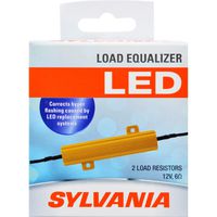 SYLVANIA - Load Equalizer 27 Watt (at 12.8V) - Turn Signal Load Resistor for LED Light Bulbs, Corrects Hyper Flash & Bulb Out Warning (Pack of 2)