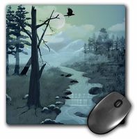 3dRose Appalachian Trail Creek Mouse Pad, 8" x 8" (mp_14454_1)