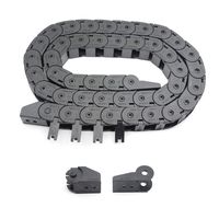 Befenybay Black Plastic Flexible Drag Chain 15X15mm 1Meter Length Cable Wire Carrier Outside Open Type R28 Internal Size for 3D Printer and CNC Machines (15mmX15mm-Outside Open)