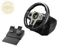 Subsonic - V900 Steering Wheel with Pedals and Gearshift Paddles For Playstation 4 - PS4 Slim/ Pro - Xbox One S - Nintendo Switch - PC - PS3 (Compatible with all Racing Games) (PS4//xbox_one//)
