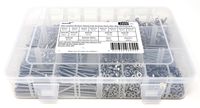 iExcell 1600 Pcs Stainless Steel 304 M3 Hex Socket Button Head Cap Screws, Nuts, Washers and Hex Key Wrench Kit