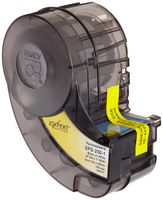 Brady XPS-250-1 IDXPERT PermaSleeve 0.439" Height, 1.015" Width, B-342 PermaSleeve Heat-Shrink Polyolefin, Black On White Color Wire Marker Sleeves (100 Per cartridge)