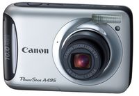 Canon PowerShot A495 10.0 MP Digital Camera with 3.3x Optical Zoom and 2.5-Inch LCD (Silver)