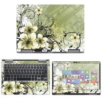 decalrus - Protective Decal Floral Skin Sticker for Dell Inspiron 2-in-1 i7373 / 7373 (13.3" Screen) case Cover wrap DEinspironi7373-198