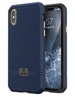 Jaagd iPhone X Case, Slim Shock-Absorbing Modern Slim Non-Slip Grip Cell Phone Cases for Apple iPhone X (Navy)