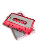 FYDELITY Blank Cassette Mixed Tape C-60 Audio 60-Min 10 Pack: Red Steel Chrome