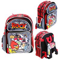 Cartoon Angry Birds 12" Toddler Backpack Kids Canvas Book Bag Licensed New USA Seller