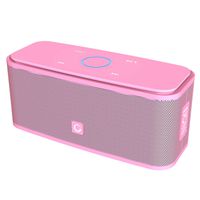 DOSS SoundBox Bluetooth Speaker, Portable Wireless Bluetooth 4.0 Touch Speakers with 12W HD Sound and Bold Bass, Handsfree, 12H Playtime for Phone, Tablet, TV, Gift Ideas[Pink]