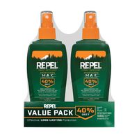 Repel Insect Repellent Sportsmen Max Formula Spray Pump 40% DEET, 2/6-Ounce