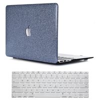 PapyHall MacBook Pro 13 inch Case, Bling Bling Glitter Design Rubberized Coated Plastic Case for MacBook Pro 13 inch CD-ROM Model : A1278 with Keyboard Cover (ST-Gray)