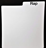 Genre LP Divider Card White +1 Free dj Magnet (Rap)
