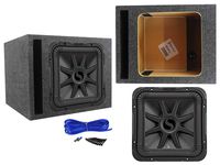 KICKER 45L7R124 12" 1200w L7R Subwoofer Solo-Baric L7R124+Vented Enclosure Box