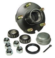 Rigid Hitch Trailer Hub Kit (BT-150-22-A) 5 Bolt on 4-1/2 Inch Circle - 1-1/16 inch I.D. Bearings