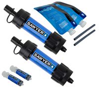 Sawyer Products SP126 MINI Water Filtration System, 2-Pack, Blue