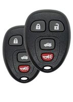 REMOTE STORE BUNDLE - CHEVROLET CADILLAC GMC SATURN PONTIAC & BUICK Keyless Entry Remote w/New DURACELL Battery OUC60270 OUC60221 (4 BTN w/TRUNK, 2 PACK)