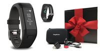 Garmin vivosmart HR+ (Black) Gift Box Bundle | Includes GPS Fitness Band/Activity Tracker with Wrist-HR, PlayBetter USB Car/Wall Adapter, Protective Case | Black Gift Box