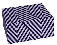 Snap-N-Store Gift Box 4-Piece Set, 10" x 4.5" x 10", Chevron, Floral, Hooray, Stripes (SNS03347)