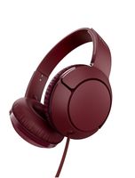 TCL Mtro200 On-Ear Wired Headphones Super Light Weight Headphones with 32mm Drivers for Huge Bass and Built-in Mic - Burgundy Crush