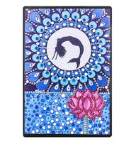Lined Composition Notebook, Diamond Painting Cover Soft Notebook 108 Pages A5 Ruled Journal for College, Office Writing and Planning - Dancing Girl