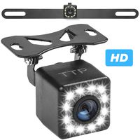 Car Backup Camera, Rear View Camera HD 12 LEDs Night Vision Reverse Camera 170° Viewing Angle, License Plate Back up Car Camera/Bracket Mount Reversing Camera (TTP-C19B)
