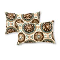 Greendale Home Fashions Rectangle Outdoor Accent Pillow (set of 2), Spray