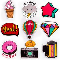 GTOTd (9PC) Dream Balloon Cute Stickers Decals Vinyls for Laptop, Waterbottle Stickers Cars,Gift，Girl Collection