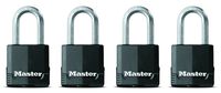Master Lock Padlock, Magnum Covered Laminated Steel Lock, 1-7/8 in. Wide, M115XQLF (Pack of 4-Keyed Alike)
